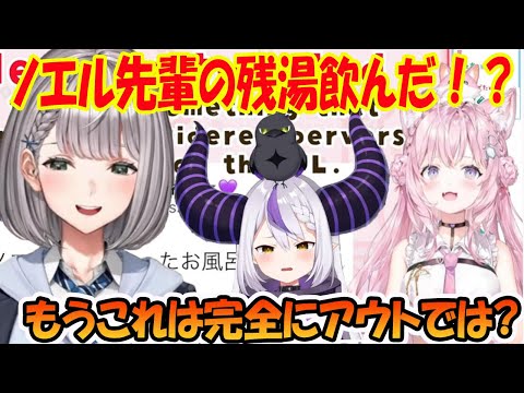 ラプラスの「ノエル先輩の残湯飲んだ」発言に、二人に問いただす博衣こより【ホロライブ切り抜き】