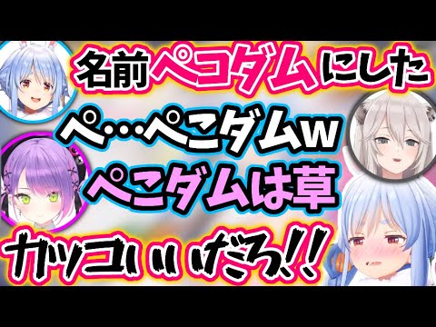 【ぺこら】ガンエボの名前をカッコいいと思ってぺこダムにしたらししろんトワ様が…【兎田ぺこら/ししろぼたん/常闇トワ/ホロライブ 切り抜き】