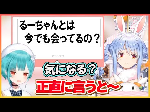 【ホロライブ切り抜き】ちょっとぶっこんだ質問に答えてくれるぺこら【兎田ぺこら/潤羽るしあ/hololive】