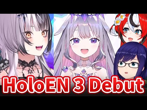 Bae and A-chan React to EN 3rd Gen Debut【Part1】【Hololive/Eng sub】