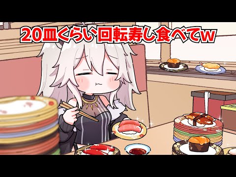 【手描き】想像の5倍食べてるししろん【ホロライブ/獅白ぼたん】